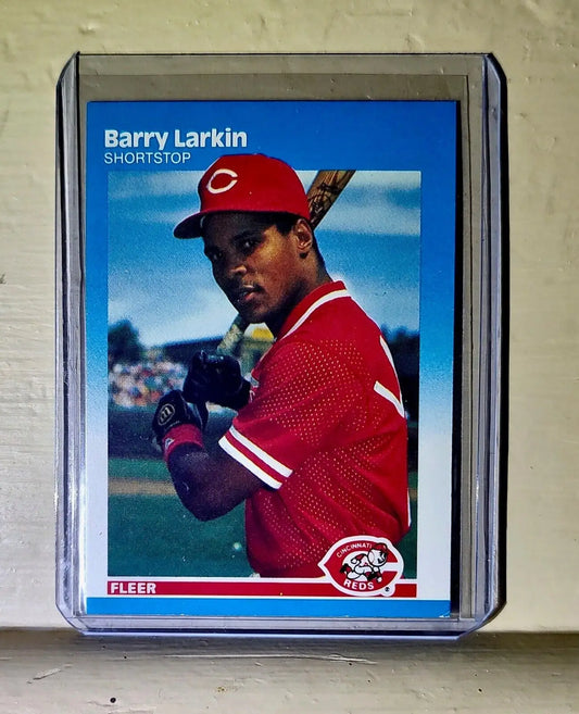 1987 Barry Larkin Fleer Baseball Card #204 - Baseball Card Single