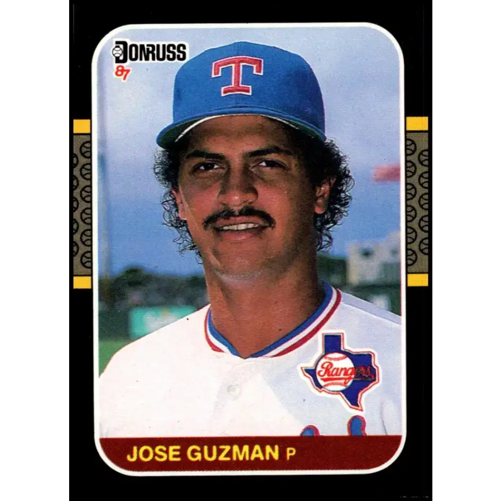 1987 Donruss #101 Jose Guzman EX Excellent Texas Rangers Baseball Card - Baseball Card Single