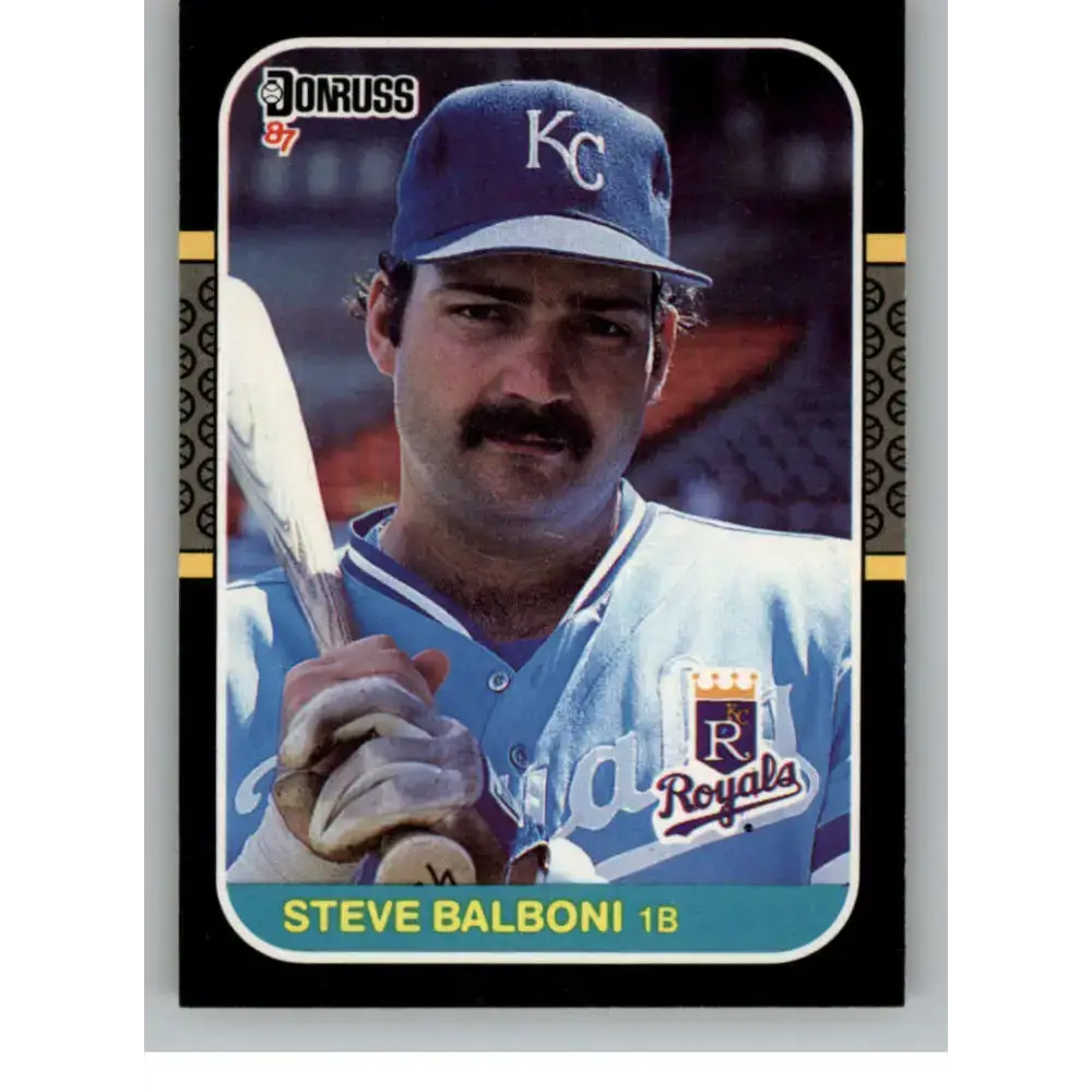 1987 Donruss #102 Steve Balboni EX Excellent Kansas City Royals Baseball Card - Baseball Card Single