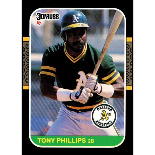 1987 Donruss #103 Tony Phillips EX Excellent Oakland Athletics Baseball Card