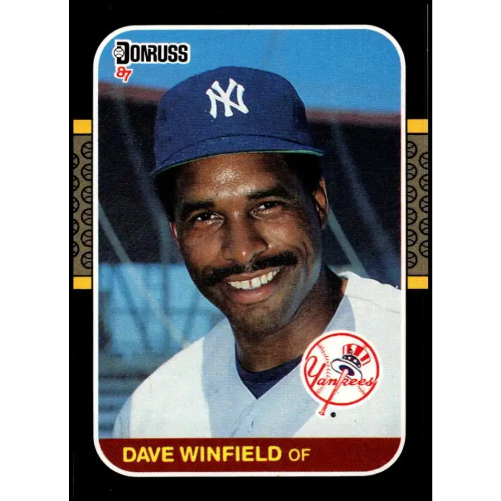 1987 Donruss #105 Dave Winfield EX Excellent New York Yankees Baseball Card - Baseball Card Single