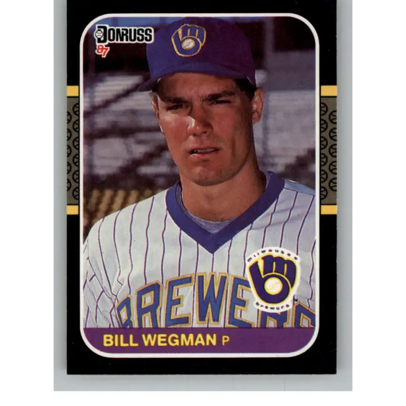 1987 Donruss #109 Bill Wegman EX Excellent Milwaukee Brewers Baseball Card - Baseball Card Single