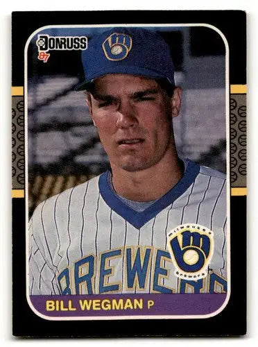 1987 Donruss #109 Bill Wegman Milwaukee Brewers Baseball Cards EX/NM ID:58493