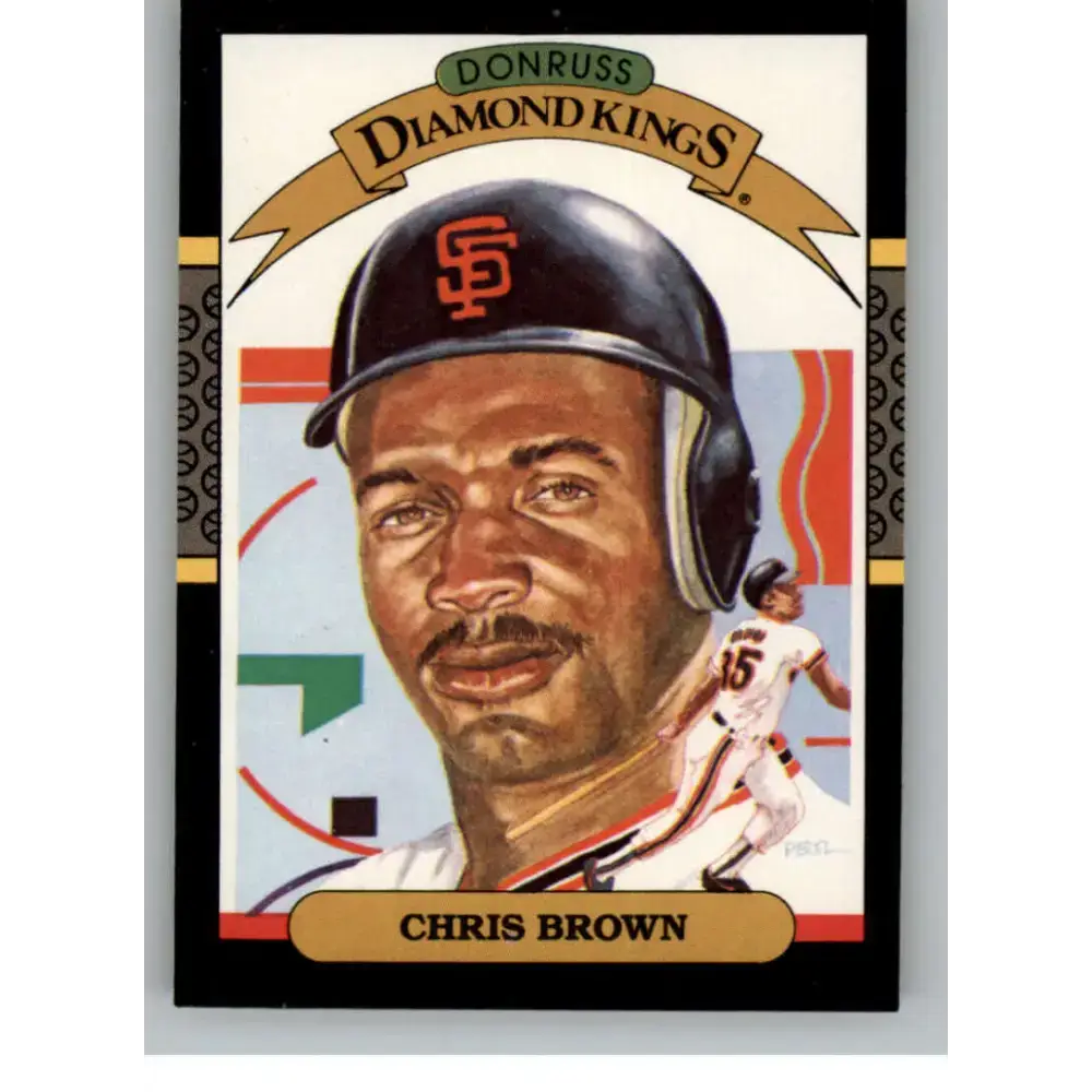 1987 Donruss #11 Chris Brown EX Excellent San Francisco Giants Baseball Card - Baseball Card Single