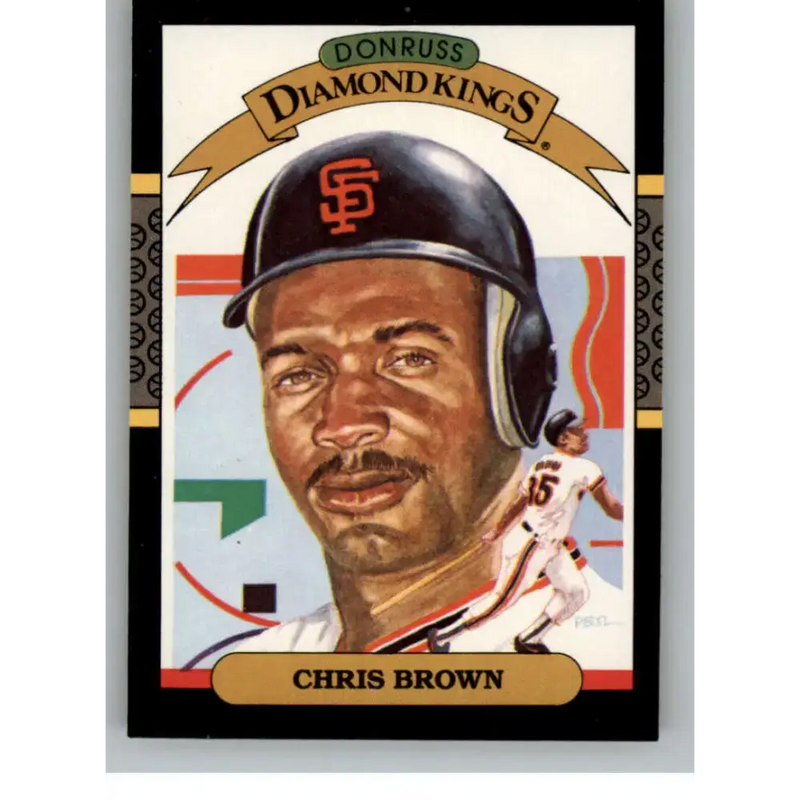 1987 Donruss #11 Chris Brown EX Excellent San Francisco Giants Baseball Card - Baseball Card Single