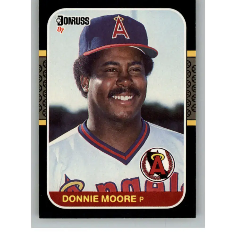 1987 Donruss #110 Donnie Moore EX Excellent California Angels Baseball Card - Baseball Card Single