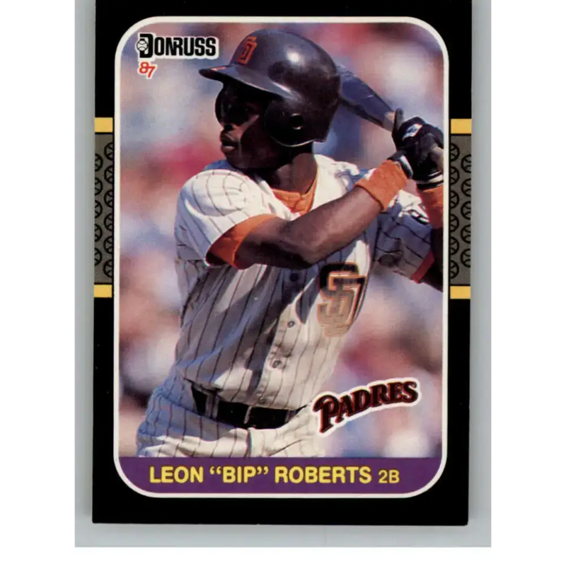 1987 Donruss #114 Bip Roberts EX Excellent RC Rookie San Diego Padres Baseball Card - Baseball Card Single