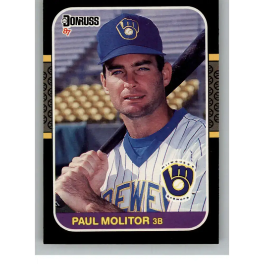 1987 Donruss #117 Paul Molitor EX Excellent Milwaukee Brewers Baseball Card