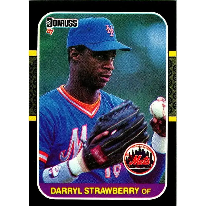 1987 Donruss #118 Darryl Strawberry EX Excellent New York Mets Baseball Card - Baseball Card Single