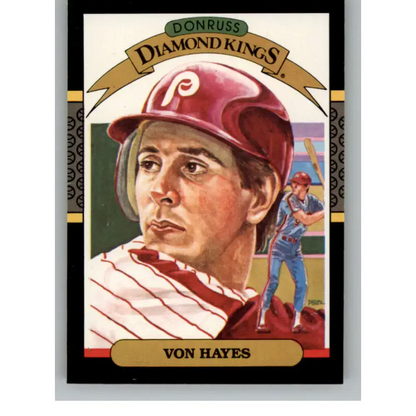 1987 Donruss #12 Von Hayes DK EX Philadelphia Phillies Baseball Card