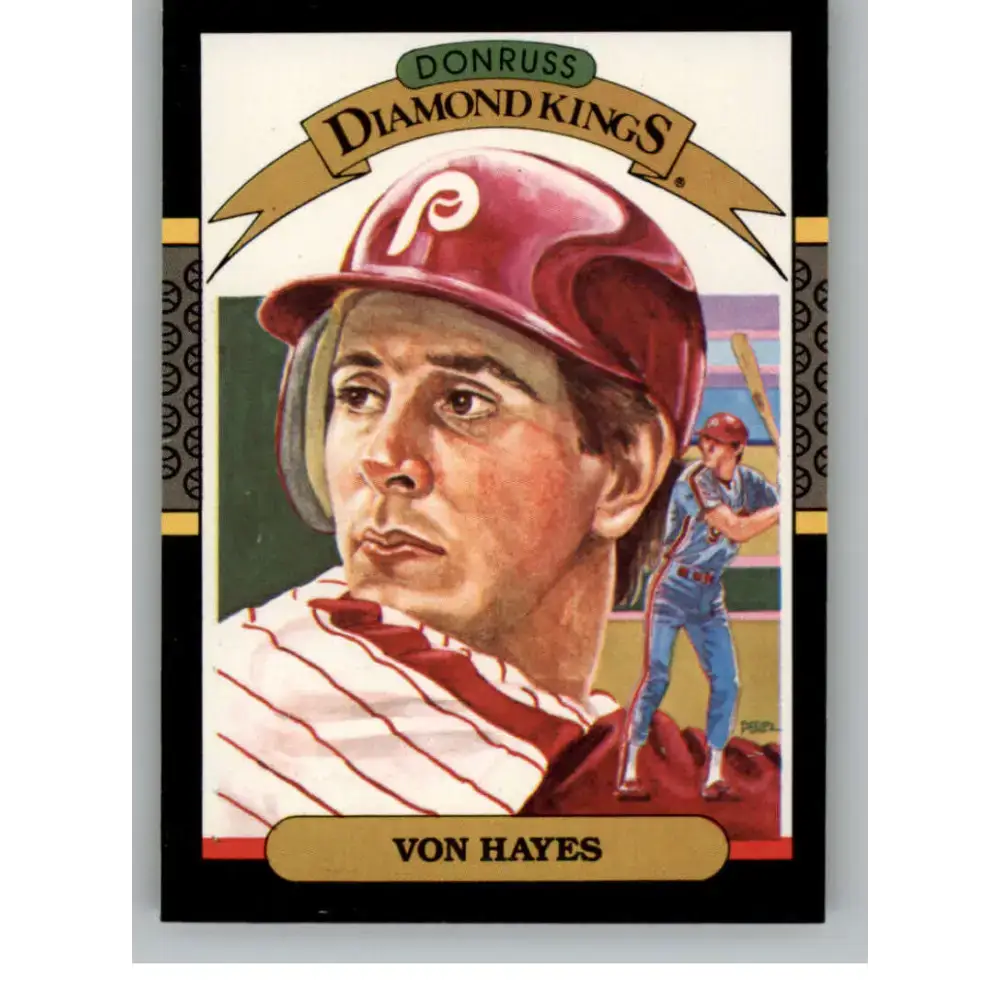 1987 Donruss #12 Von Hayes EX Excellent Philadelphia Phillies Baseball Card - Baseball Card Single
