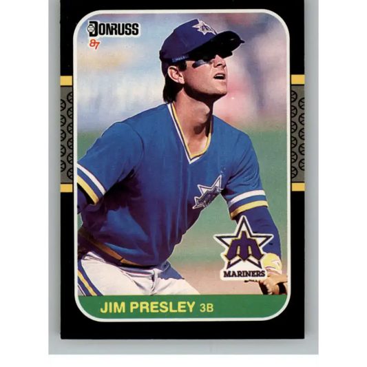 1987 Donruss #120 Jim Presley EX Excellent Seattle Mariners Baseball Card