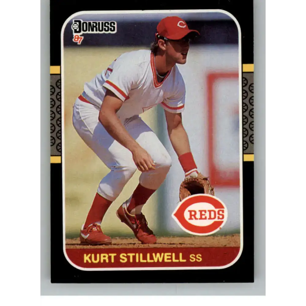 1987 Donruss #123 Kurt Stillwell EX Excellent RC Rookie Cincinnati Reds Baseball Card - Baseball Card Single