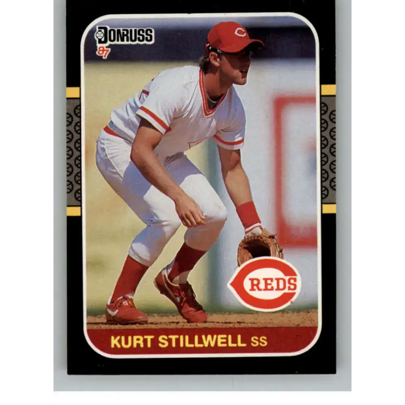 1987 Donruss #123 Kurt Stillwell EX Excellent RC Rookie Cincinnati Reds Baseball Card - Baseball Card Single