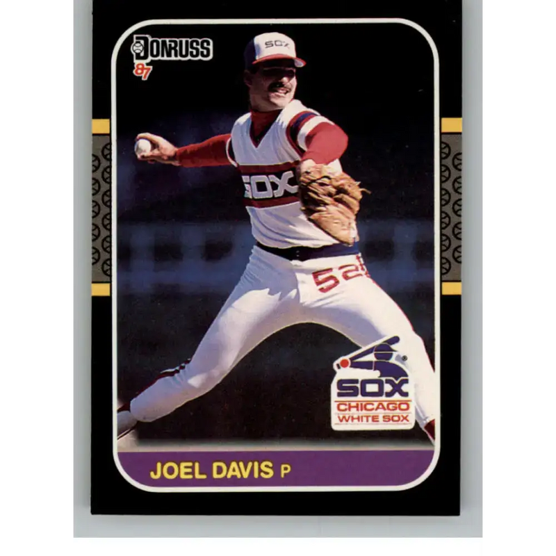 1987 Donruss #124 Joel Davis EX Excellent Chicago White Sox Baseball Card - Baseball Card Single
