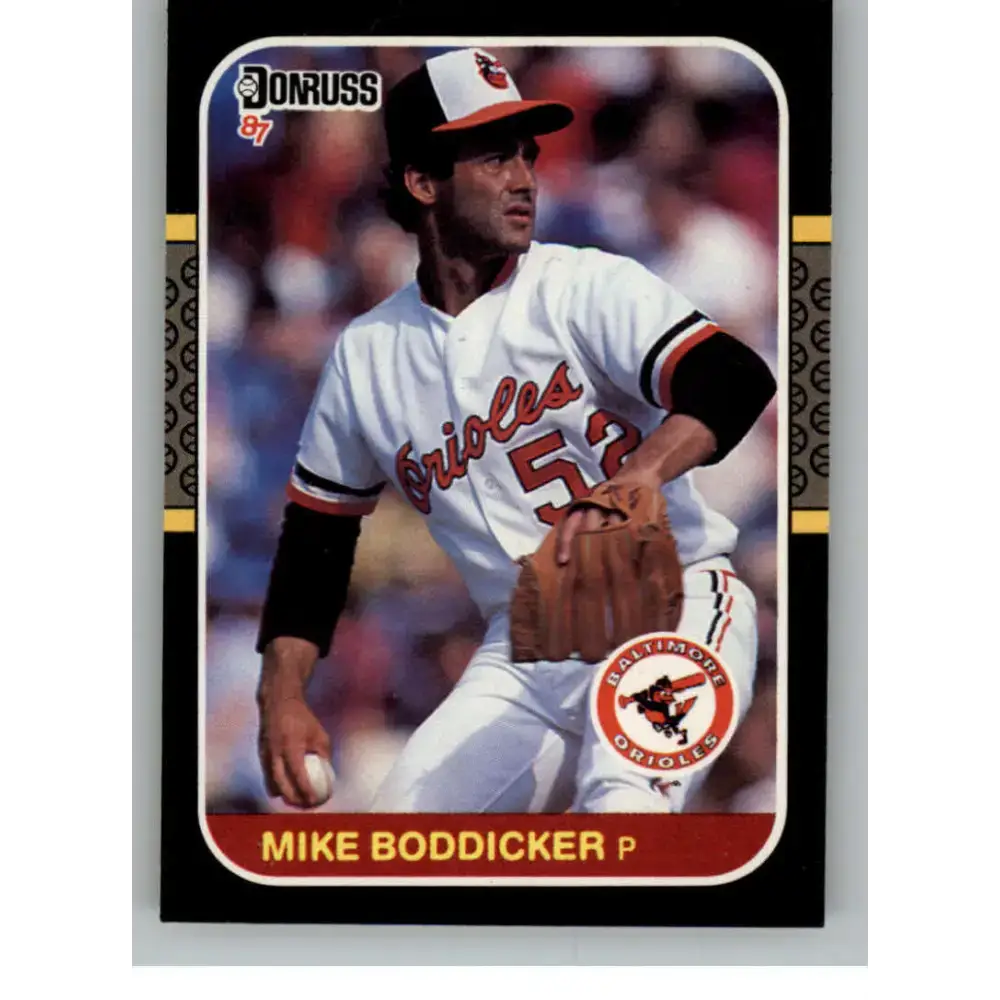1987 Donruss #125 Mike Boddicker EX Excellent Baltimore Orioles Baseball Card - Baseball Card Single