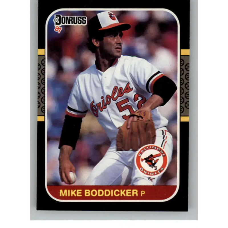 1987 Donruss #125 Mike Boddicker EX Excellent Baltimore Orioles Baseball Card - Baseball Card Single