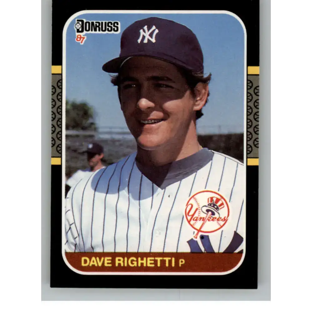 1987 Donruss #128 Dave Righetti EX Excellent New York Yankees Baseball Card - Baseball Card Single