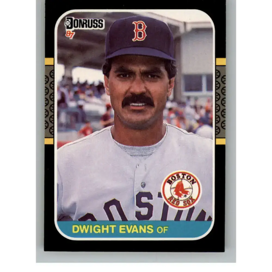 1987 Donruss #129 Dwight Evans EX Excellent Boston Red Sox Baseball Card - Baseball Card Single