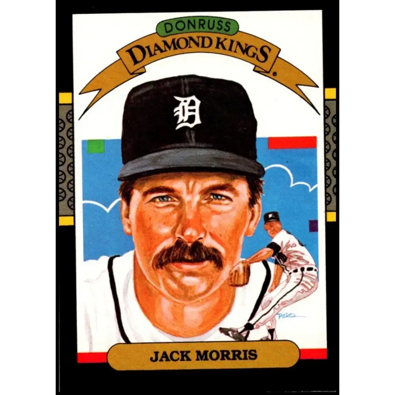 1987 Donruss #13 Jack Morris EX Excellent Detroit Tigers Baseball Card - Baseball Card Single
