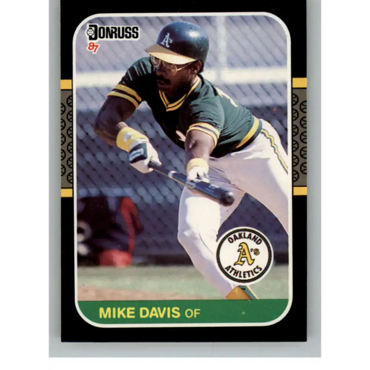1987 Donruss #133 Mike Davis EX Excellent Oakland Athletics Baseball Card
