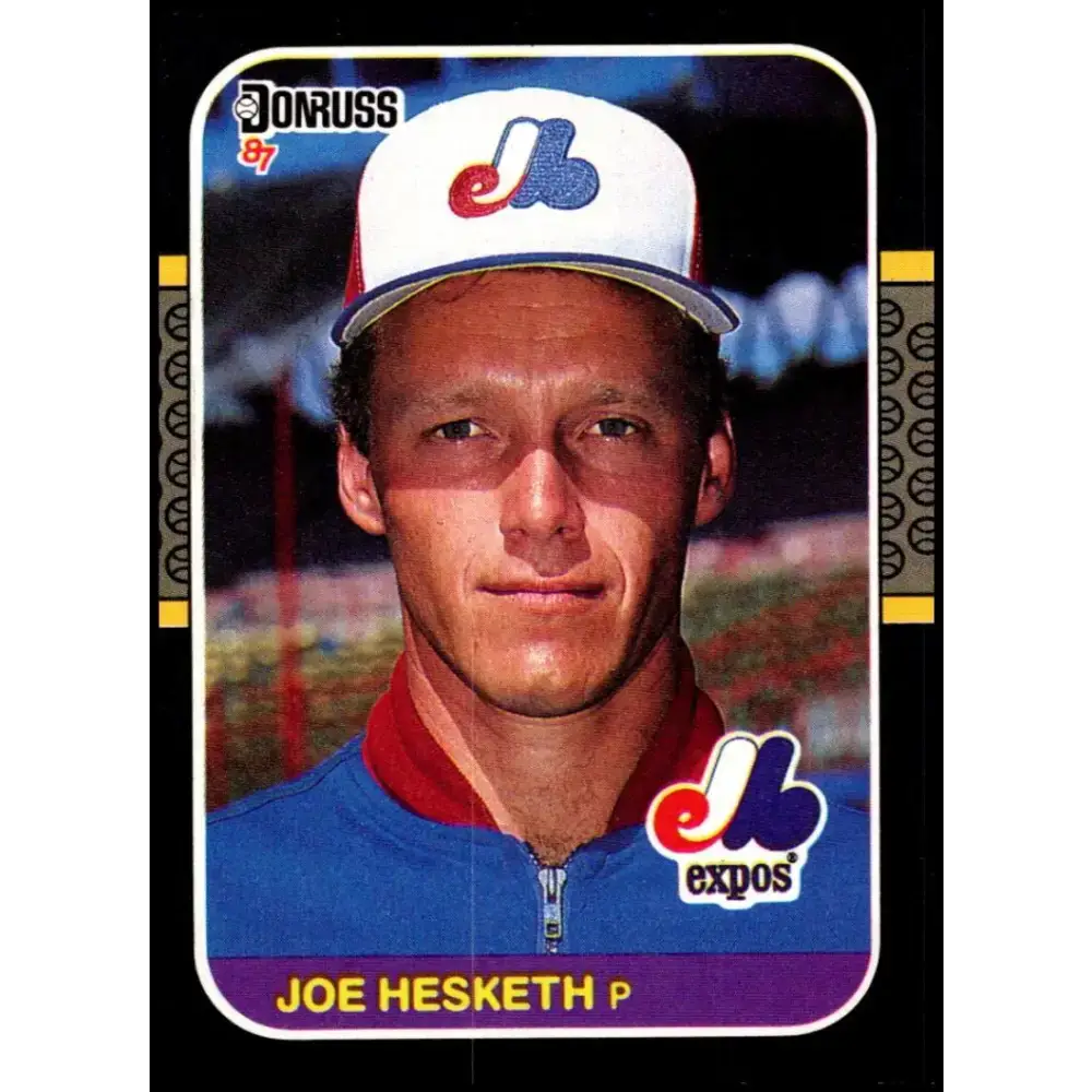 1987 Donruss #134 Joe Hesketh EX Excellent Montreal Expos Baseball Card - Baseball Card Single