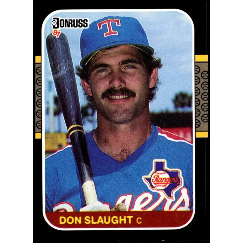 1987 Donruss #136 Don Slaught EX Excellent Texas Rangers Baseball Card - Baseball Card Single