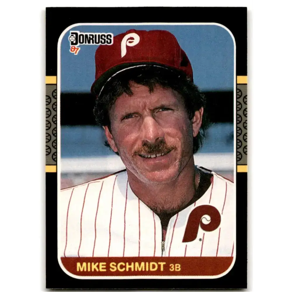1987 Donruss #139 Mike Schmidt EX Excellent Philadelphia Phillies Baseball Card - Baseball Card Single