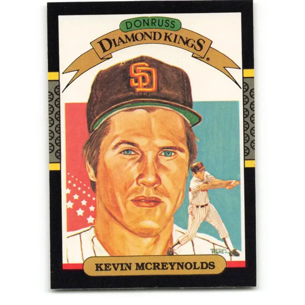 1987 Donruss #14 Kevin McReynolds DK ERR EX San Diego Padres Baseball Card