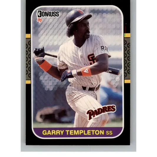 1987 Donruss #141 Garry Templeton EX Excellent San Diego Padres Baseball Card - Baseball Card Single