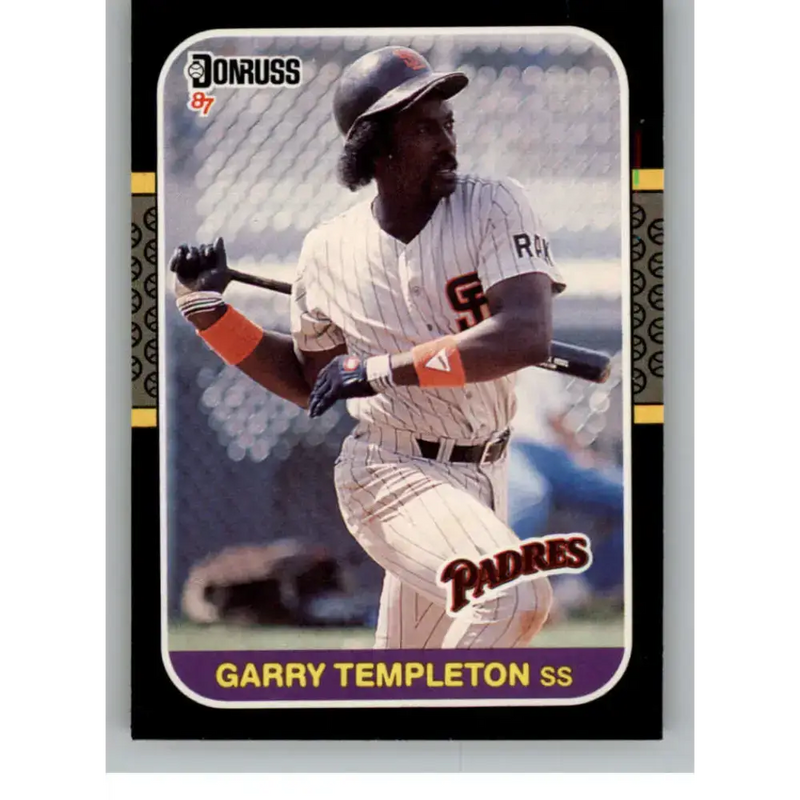 1987 Donruss #141 Garry Templeton EX Excellent San Diego Padres Baseball Card - Baseball Card Single