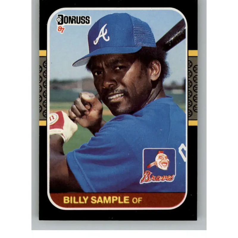 1987 Donruss #143 Billy Sample EX Excellent Atlanta Braves Baseball Card - Baseball Card Single