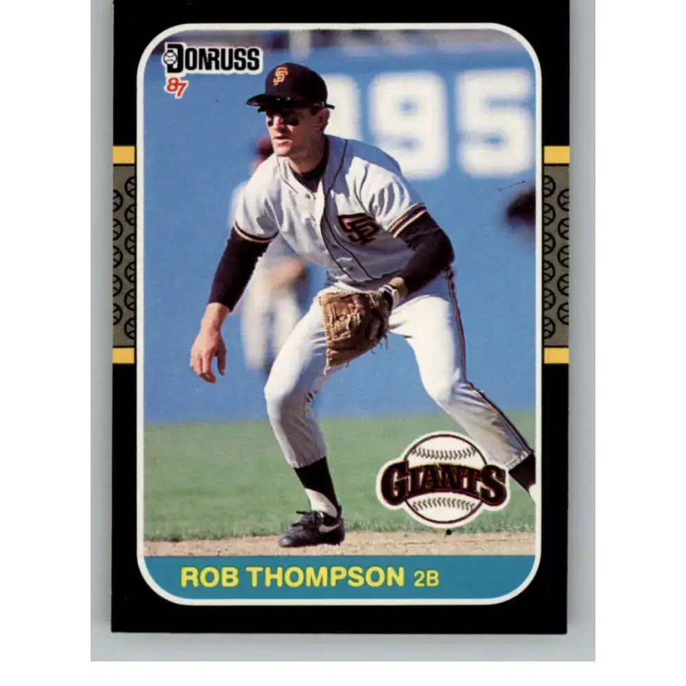 1987 Donruss #145 Robby Thompson EX Excellent RC Rookie San Francisco Giants Baseball Card - Baseball Card Single