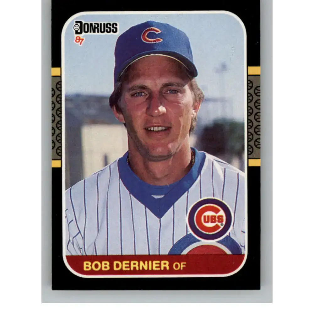1987 Donruss #146 Bob Dernier EX Excellent Chicago Cubs Baseball Card - Baseball Card Single