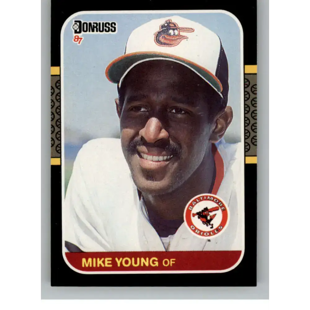 1987 Donruss #150 Mike Young EX Excellent Baltimore Orioles Baseball Card - Baseball Card Single