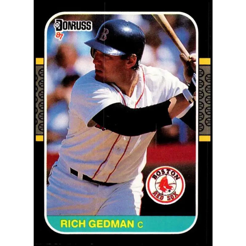 1987 Donruss #153 Rich Gedman EX Excellent Boston Red Sox Baseball Card - Baseball Card Single
