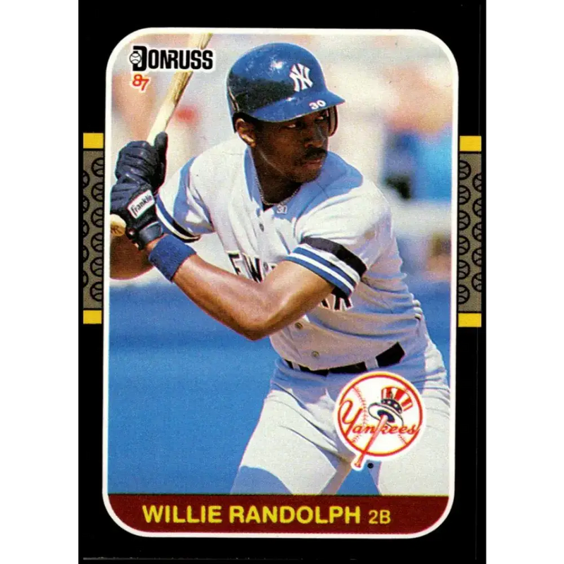 1987 Donruss #154 Willie Randolph EX Excellent New York Yankees Baseball Card - Baseball Card Single