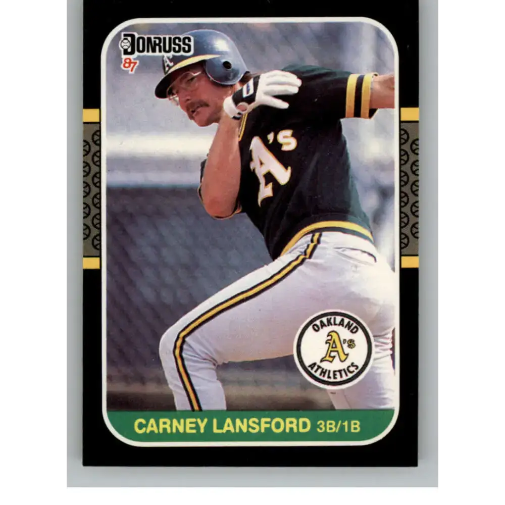 1987 Donruss #158 Carney Lansford EX Excellent Oakland Athletics Baseball Card - Baseball Card Single