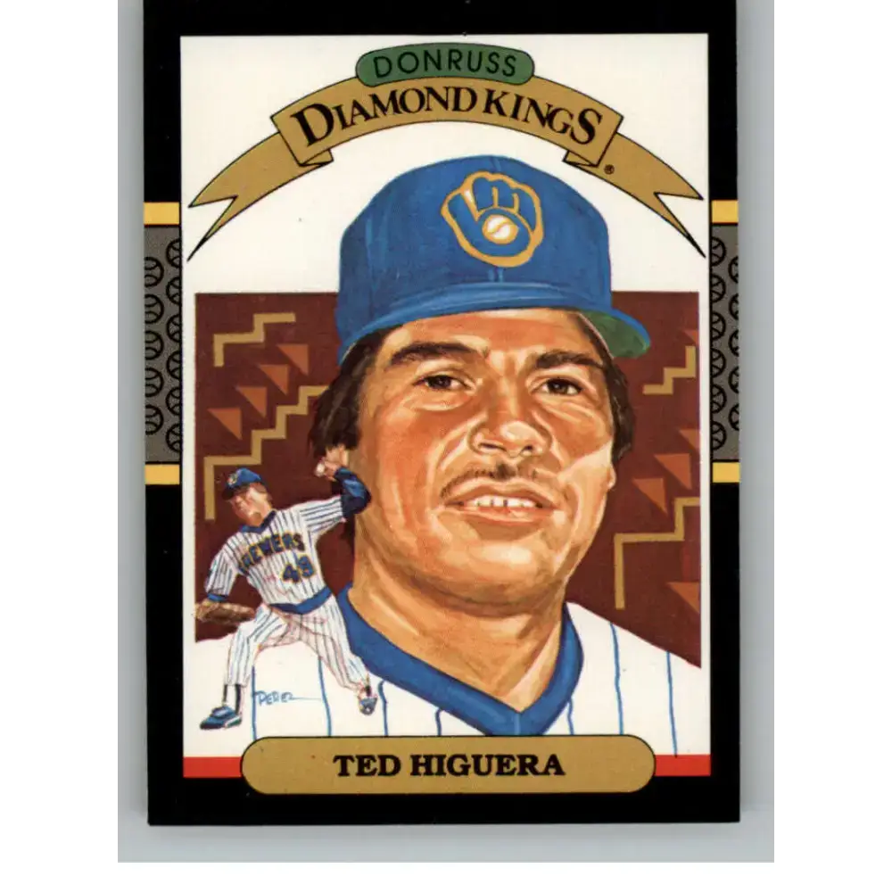 1987 Donruss #16 Teddy Higuera EX Excellent Milwaukee Brewers Baseball Card - Baseball Card Single