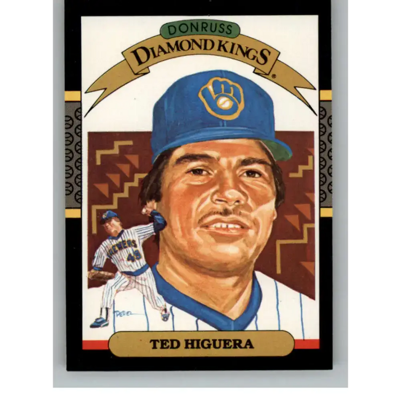 1987 Donruss #16 Teddy Higuera EX Excellent Milwaukee Brewers Baseball Card - Baseball Card Single