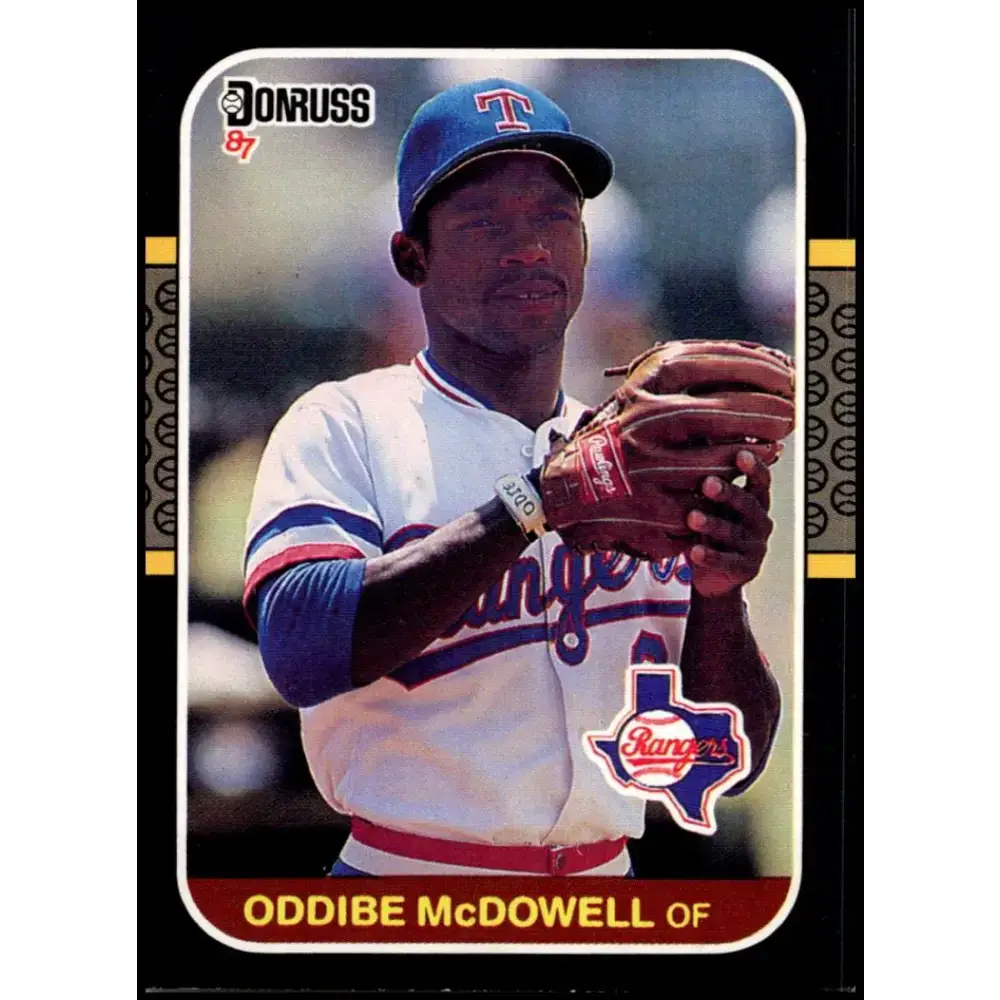 1987 Donruss #161 Oddibe McDowell EX Excellent Texas Rangers Baseball Card - Baseball Card Single