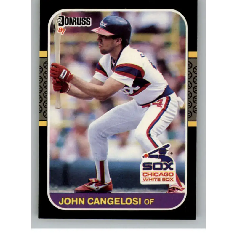 1987 Donruss #162 John Cangelosi EX Excellent RC Rookie Chicago White Sox Baseball Card - Baseball Card Single