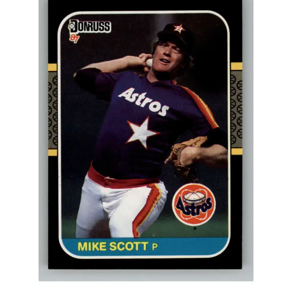 1987 Donruss #163 Mike Scott EX Excellent Houston Astros Baseball Card - Baseball Card Single