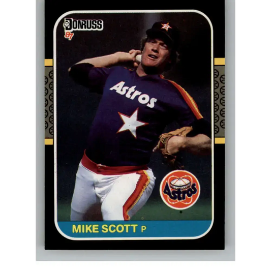 1987 Donruss #163 Mike Scott EX Excellent Houston Astros Baseball Card