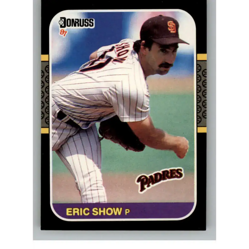 1987 Donruss #164 Eric Show EX Excellent San Diego Padres Baseball Card - Baseball Card Single