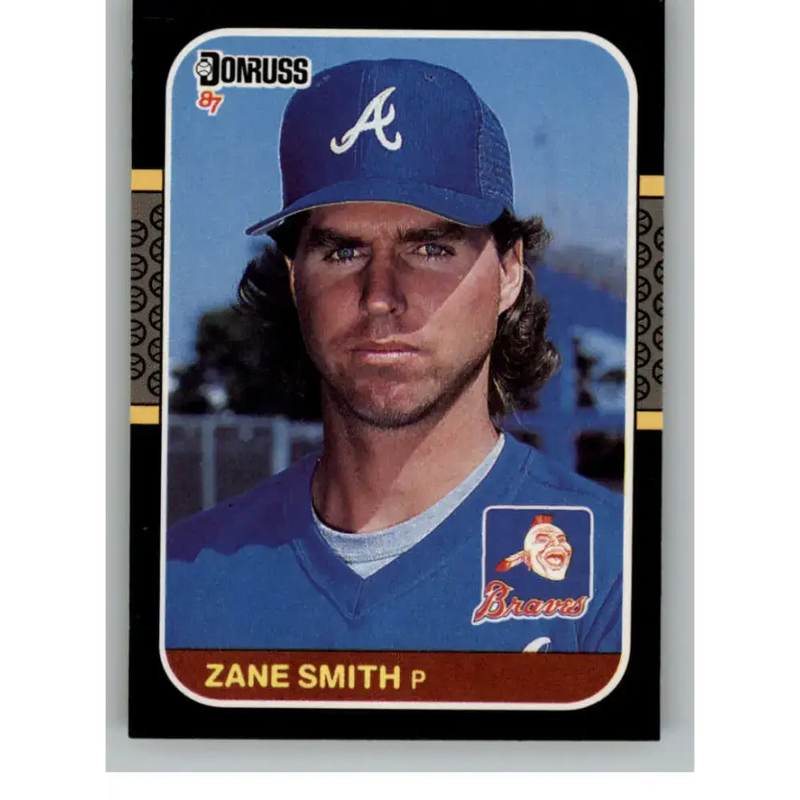 1987 Donruss #167 Zane Smith EX Atlanta Braves Baseball Card - Baseball Card Single