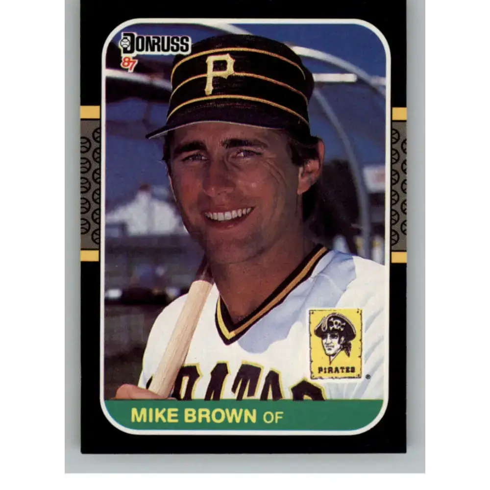 1987 Donruss #168 Mike Brown EX Excellent Pittsburgh Pirates Baseball Card - Baseball Card Single