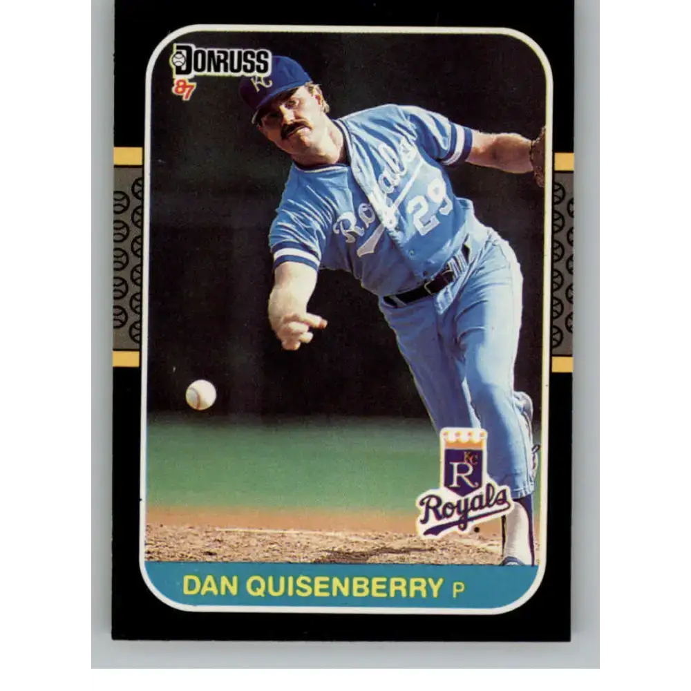 1987 Donruss #177 Dan Quisenberry EX Excellent Kansas City Royals Baseball Card