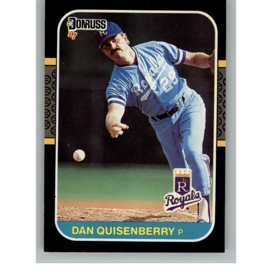 1987 Donruss #177 Dan Quisenberry EX Excellent Kansas City Royals Baseball Card - Baseball Card Single