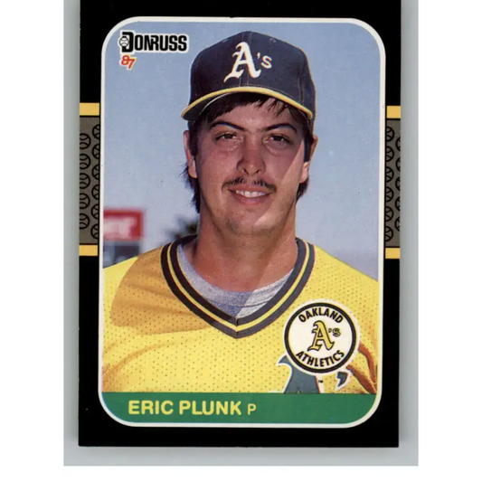 1987 Donruss #178 Eric Plunk EX Excellent Oakland Athletics Baseball Card